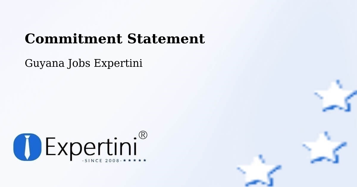 Corporate Commitment – Mahdia - Guyana Jobs Expertini